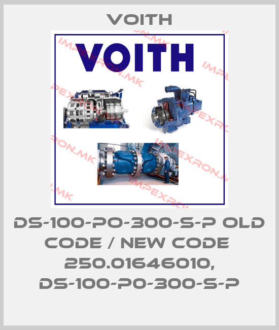 Voith-DS-100-PO-300-S-P old code / new code  250.01646010, DS-100-P0-300-S-Pprice