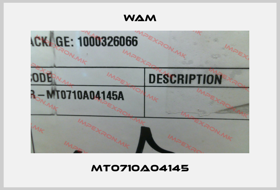 Wam-MT0710A04145price