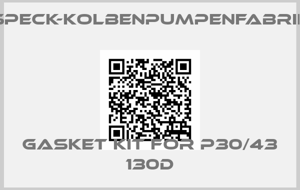 SPECK-KOLBENPUMPENFABRIK-Gasket kit for P30/43 130Dprice