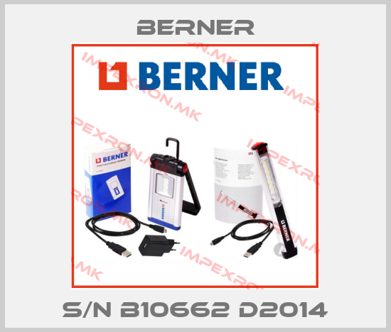 Berner-S/N B10662 D2014price