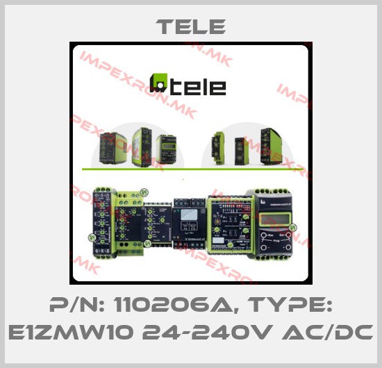 Tele-P/N: 110206A, Type: E1ZMW10 24-240V AC/DCprice