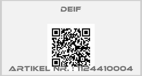 Deif-Artikel Nr. : 1124410004price