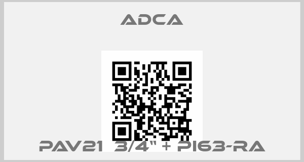 Adca-PAV21  3/4“ + PI63-RAprice