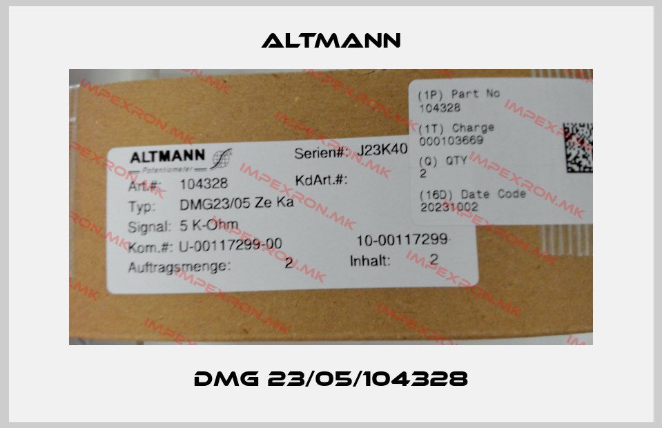 ALTMANN-DMG 23/05/104328price