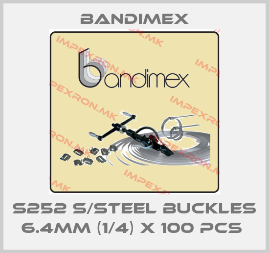 Bandimex-S252 S/STEEL BUCKLES 6.4MM (1/4) X 100 PCS price