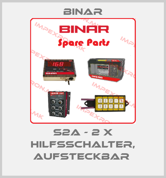 Binar-S2A - 2 X HILFSSCHALTER, AUFSTECKBAR price