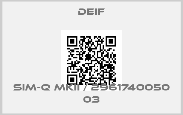 Deif-SIM-Q MKII / 2961740050 03price