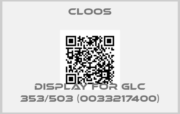 Cloos-Display for GLC 353/503 (0033217400)price