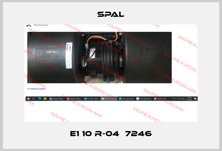 SPAL-E1 10 R-04  7246price