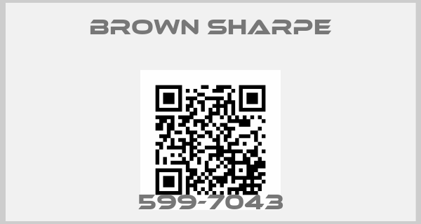 Brown Sharpe-599-7043price