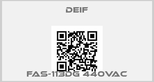 Deif-FAS-113DG 440VACprice