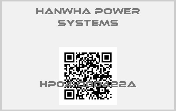 Hanwha Power Systems- HP04-000422Aprice