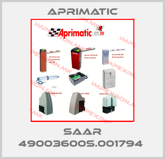Aprimatic-SAAR 49003600S.001794 price