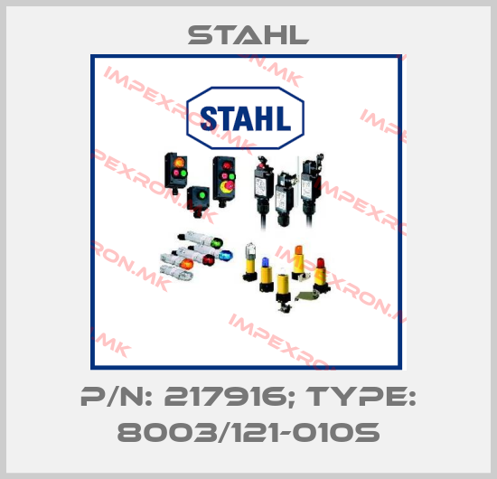Stahl-p/n: 217916; Type: 8003/121-010Sprice