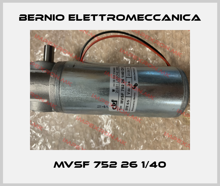 BERNIO ELETTROMECCANICA-MVSF 752 26 1/40price