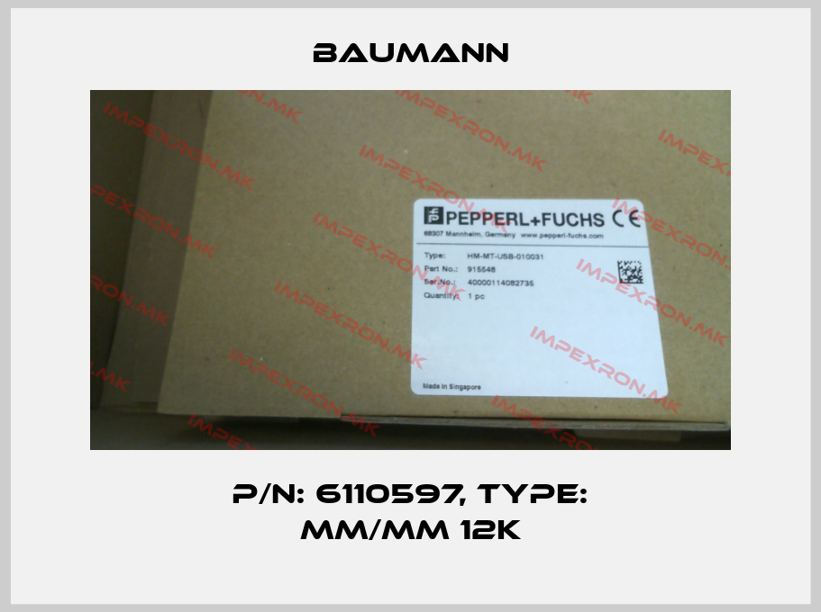 Baumann-P/N: 6110597, Type: MM/MM 12Kprice
