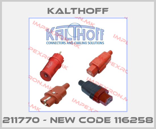KALTHOFF-211770 - new code 116258price