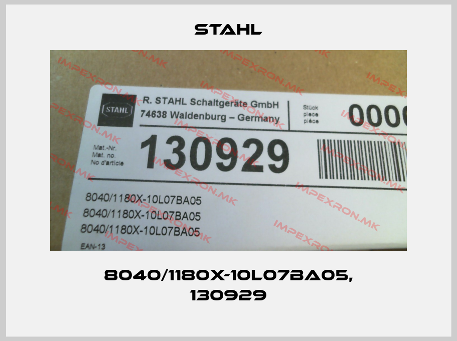 Stahl-8040/1180X-10L07BA05, 130929price
