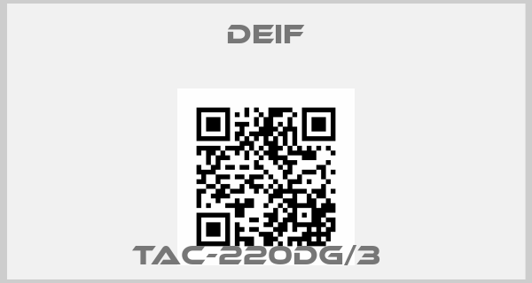 Deif-TAC-220DG/3　price