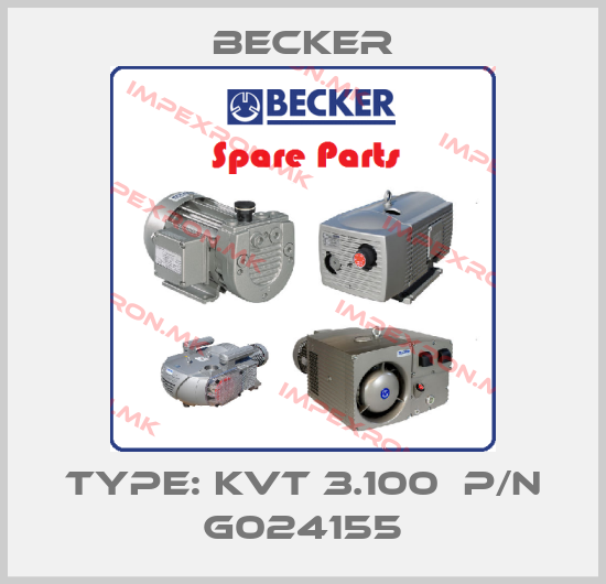 Becker-Type: KVT 3.100  p/n G024155price