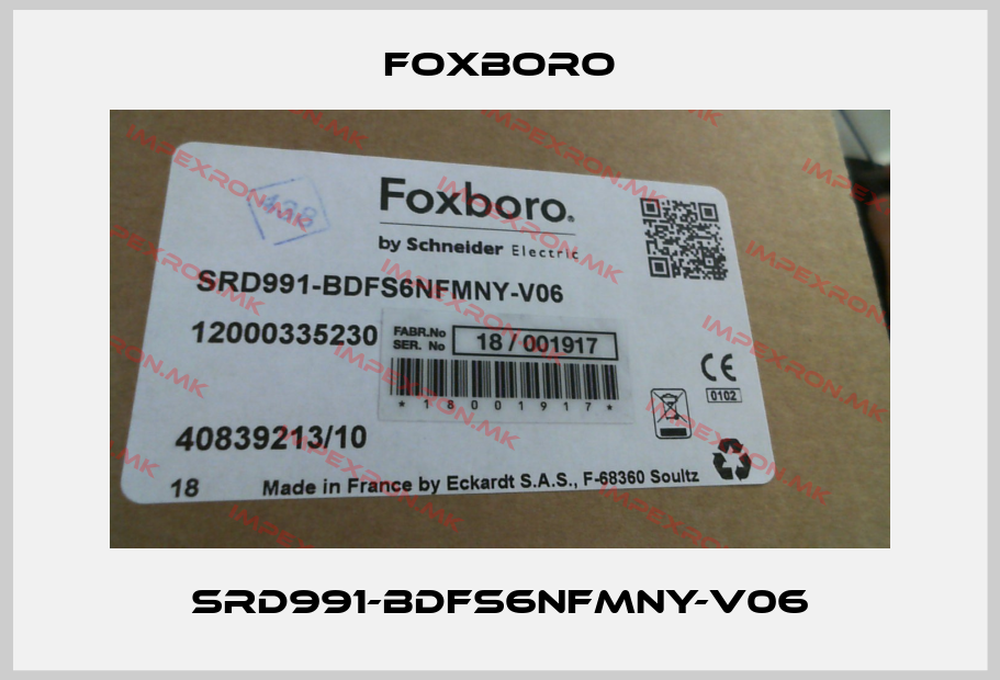 Foxboro-SRD991-BDFS6NFMNY-V06price