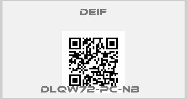 Deif-DLQW72-PC-NB  price