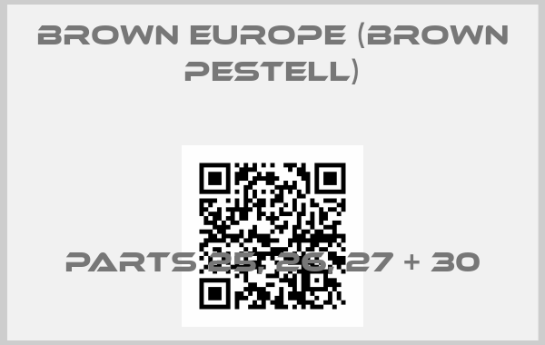 Brown Europe (Brown Pestell)-Parts 25, 26, 27 + 30price