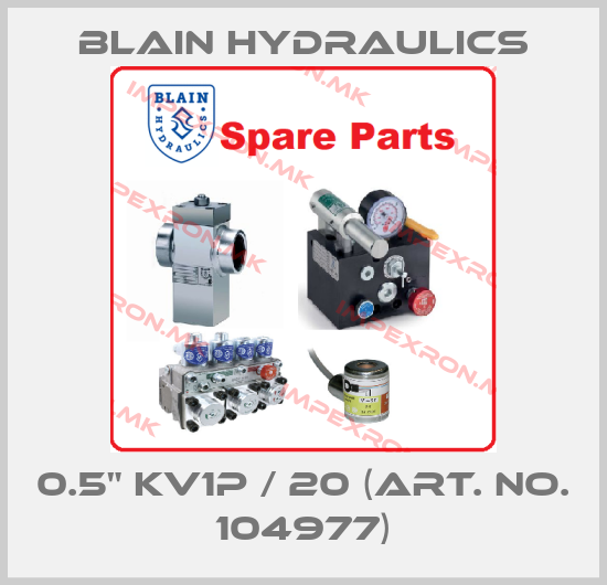Blain Hydraulics-0.5" KV1P / 20 (Art. No. 104977)price