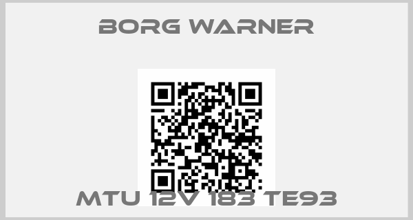 Borg Warner-MTU 12V 183 TE93price