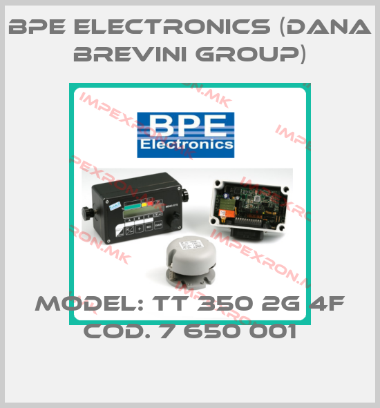 BPE Electronics (Dana Brevini Group)-Model: TT 350 2G 4F COD. 7 650 001price