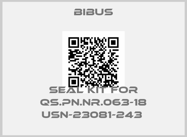 Bibus-SEAL KIT FOR QS.PN.NR.063-18 USN-23081-243 price