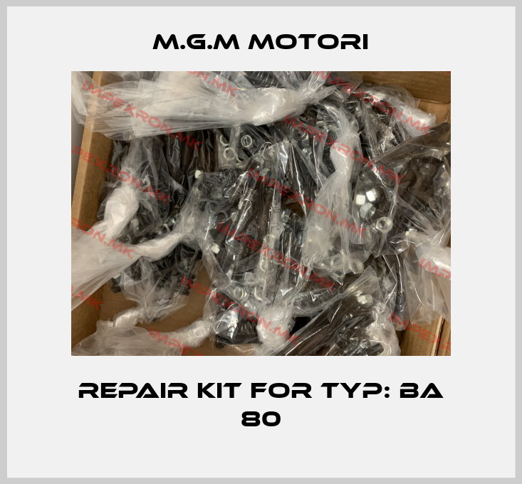 M.G.M MOTORI-repair kit for Typ: BA 80price