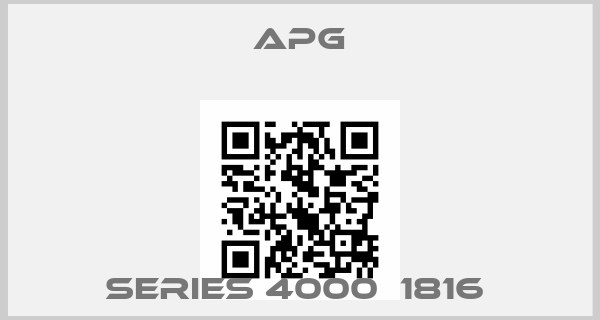 APG-SERIES 4000  1816 price