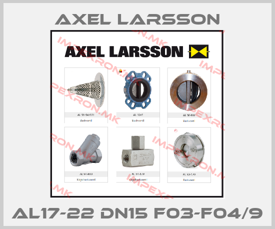 AXEL LARSSON-AL17-22 DN15 F03-F04/9price