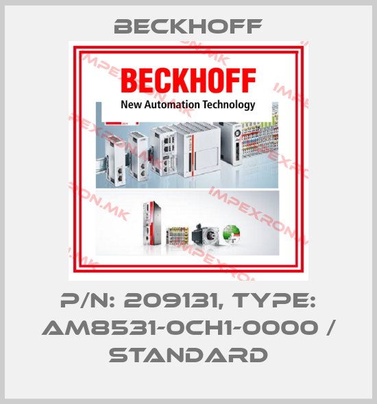Beckhoff-p/n: 209131, Type: AM8531-0CH1-0000 / Standardprice