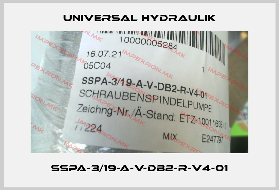 Universal Hydraulik-SSPA-3/19-A-V-DB2-R-V4-01price