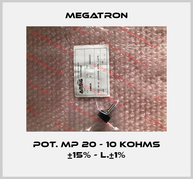 Megatron-POT. MP 20 - 10 KOHMS ±15% - L.±1%price