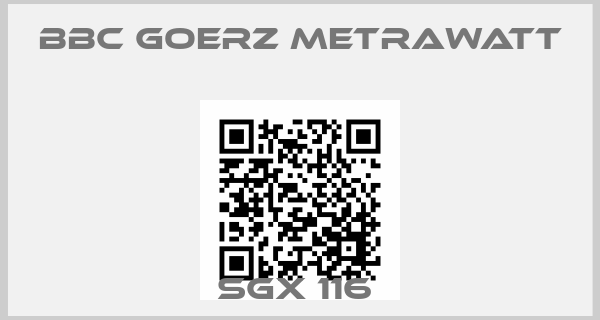 BBC Goerz Metrawatt-SGX 116 price