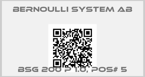 Bernoulli System AB-BSG 200 P 1.0, POS# 5price