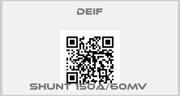 Deif-SHUNT 150A/60MV price