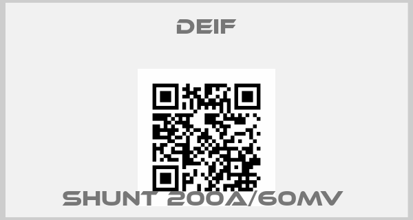Deif-SHUNT 200A/60MV price