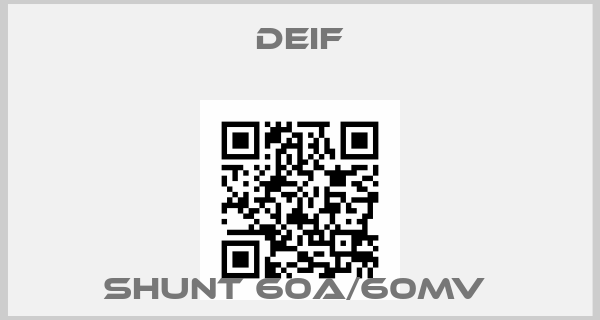 Deif-SHUNT 60A/60MV price