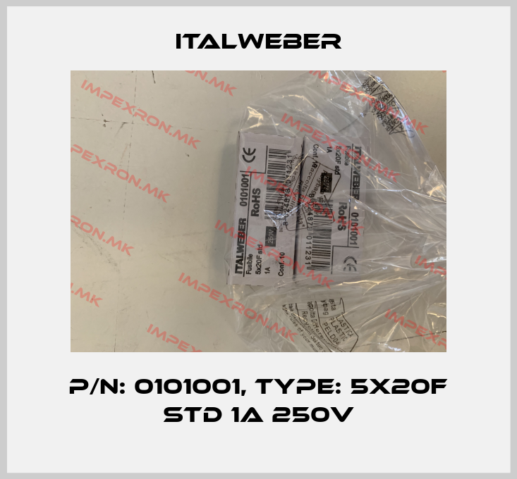Italweber-P/N: 0101001, Type: 5x20F std 1A 250Vprice