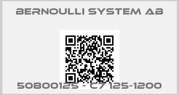 Bernoulli System AB-50800125 - C7 125-1200price