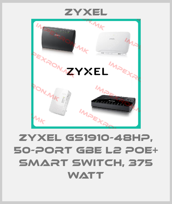 Zyxel-Zyxel GS1910-48HP, 50-port GbE L2 PoE+ Smart Switch, 375 Wattprice