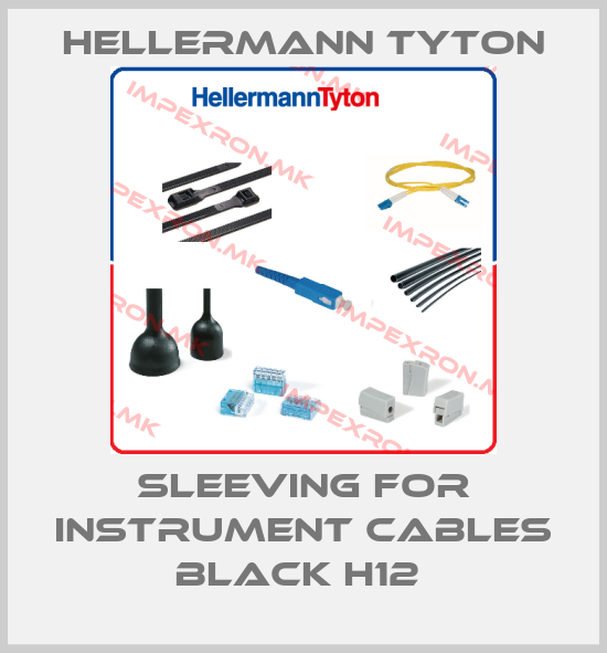 Hellermann Tyton-SLEEVING FOR INSTRUMENT CABLES BLACK H12 price