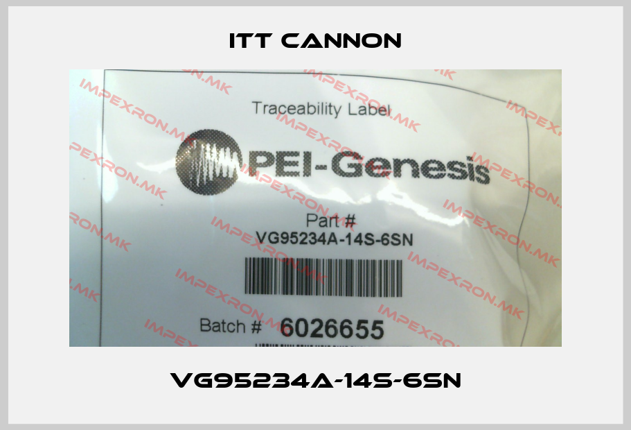 Itt Cannon-VG95234A-14S-6SNprice