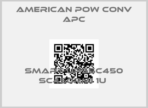 American Pow Conv APC-SMART-UPSSC450 SC450RMI 1U price