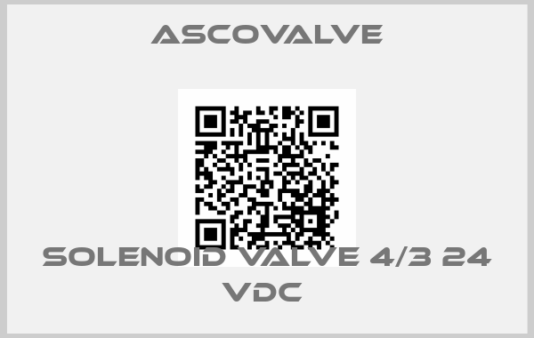Ascovalve-SOLENOID VALVE 4/3 24 VDC price