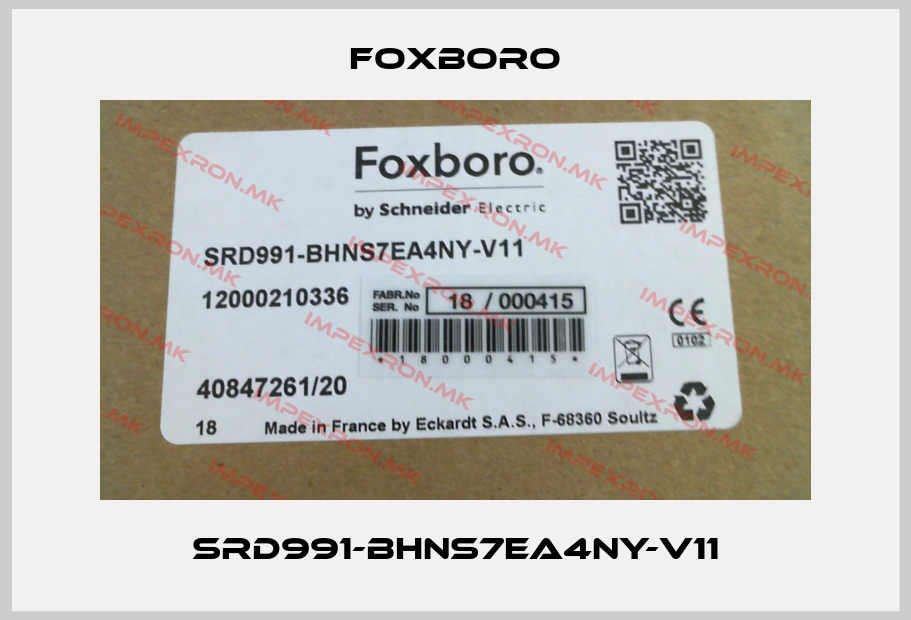 Foxboro-SRD991-BHNS7EA4NY-V11price